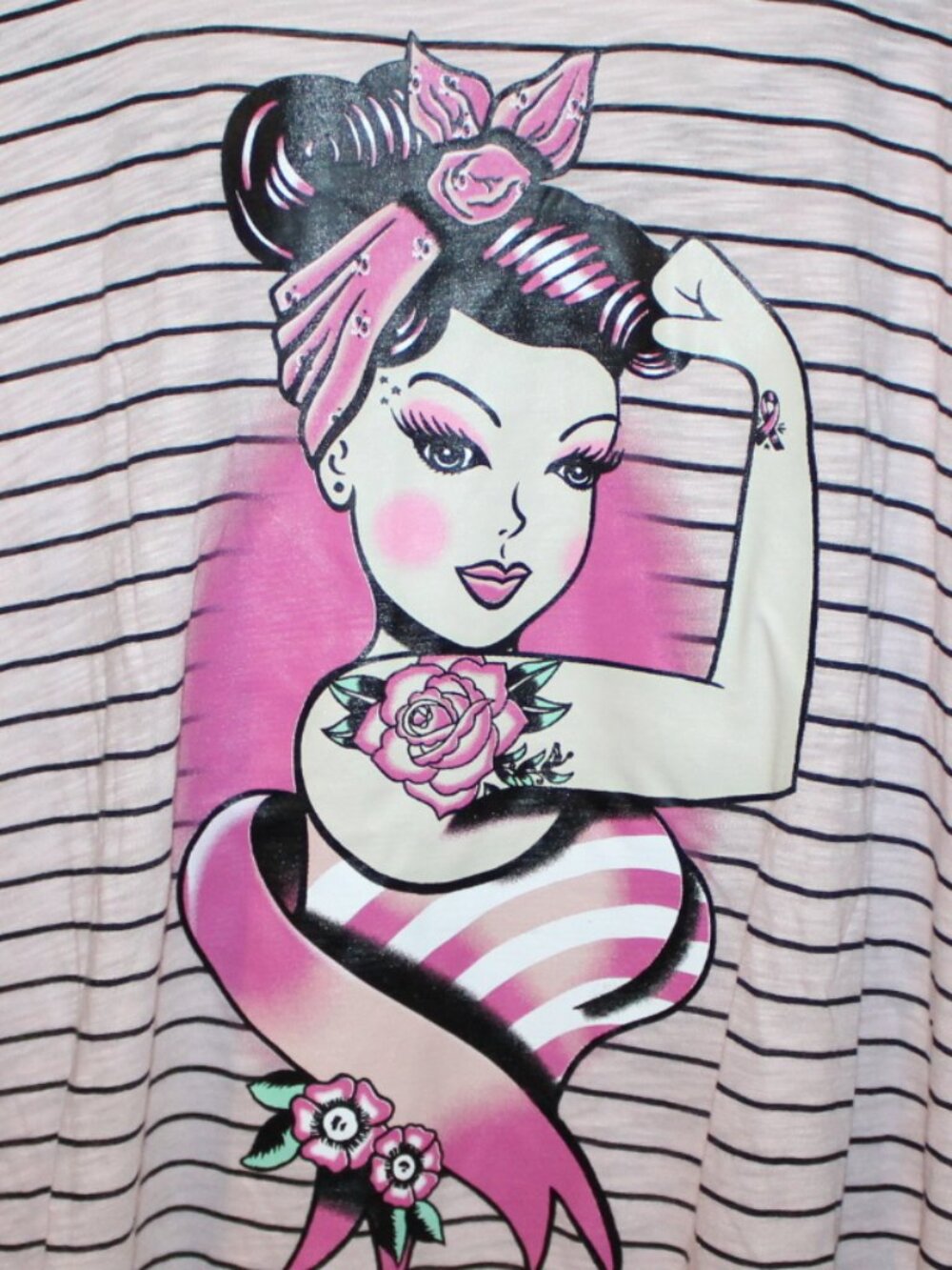 NWT Torrid BCA Stripped TunicHenley Night gown. NICE Size 5X(28W) - Picture 3 of 6